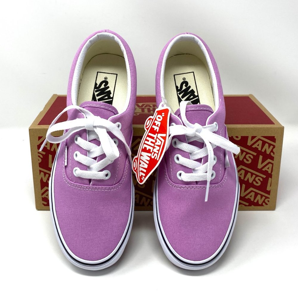 🌸 Sale 🌸 VANS Era Orchid Canvas White Sneakers Women's Sizes VN0A54F13SQ - Picture 3 of 10